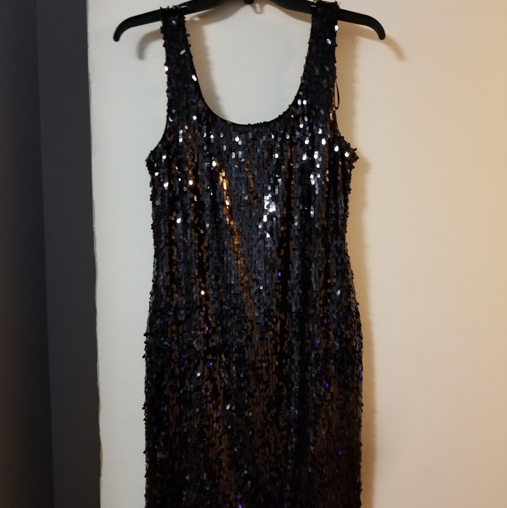 Black sequin sparkly dress